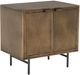 Four Hands Sunburst Aged Brass Cabinet Nightstand-0