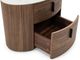 VIG Furniture Modrest Chelton Brown/White Oval Nightstand-4