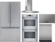 Thermador® 5 Piece Stainless Steel Induction Kitchen Package-0