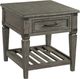 Intercon Foundry Wire Brushed Pewter End Table-0