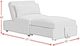 Elements International Pluto Coronado Gray Sleeper Chair-5