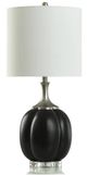 Stylecraft Brigg Black/Silver Table Lamp-0