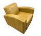 Leather Accent Chair - Satin Straw-1