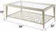 ACME Furniture Zaba Glass Top Coffee Table with Silver Base-3