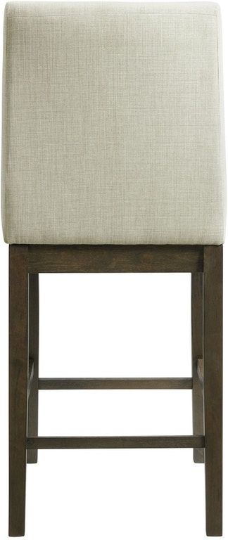 Elements International Dapper White Counter Stool-2