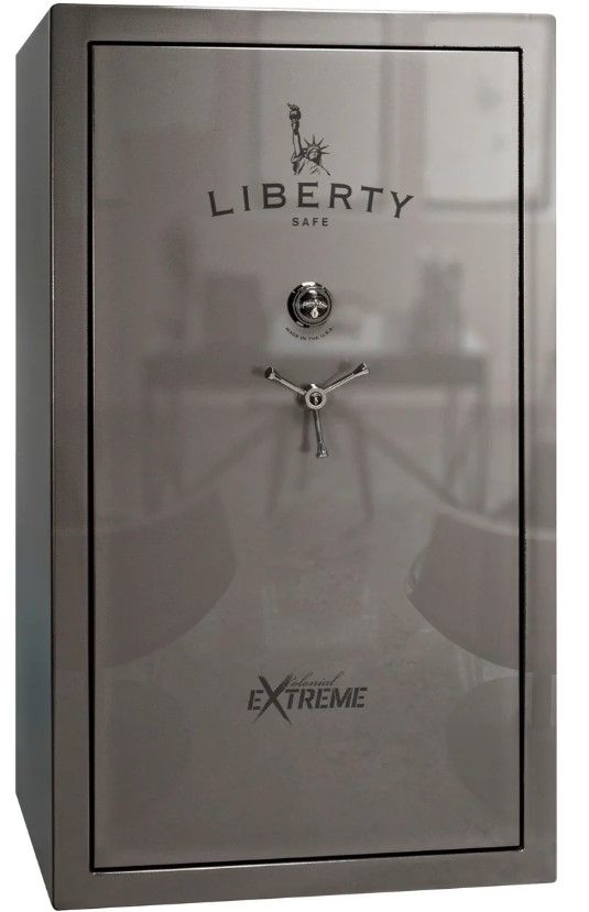 Liberty Safe Colonial Extreme Gray Gloss 50 Mechanical Gun Safe-0