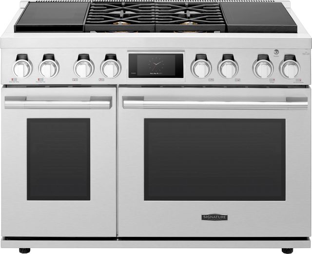 Signature Kitchen Suite 48" Stainless Steel Pro Style Dual Fuel Range-0