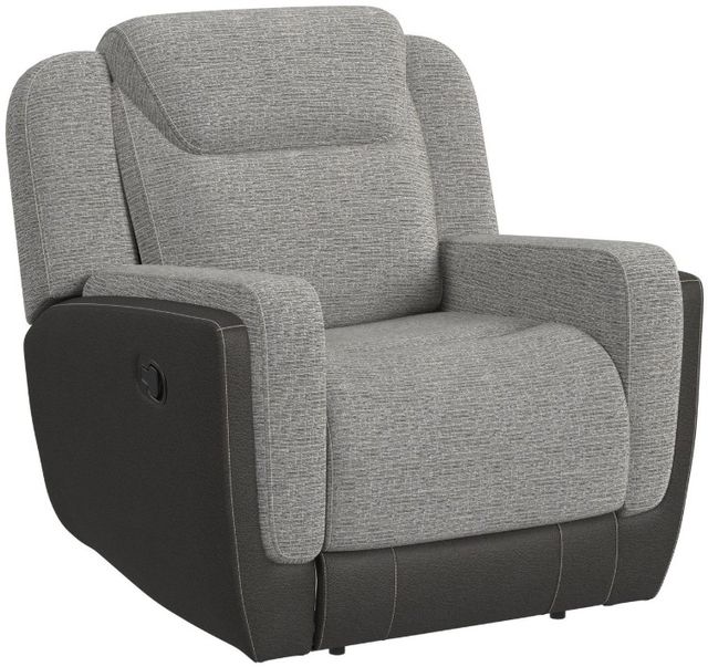 Elements International Hornet Rancho Gray Manual Glider Recliner-0