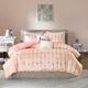 Olliix by Intelligent Design Raina Blush and Gold King/California King Metallic Printed Comforter Set-0