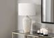 Monarch Specialties Inc. Ivory Concrete Table Lamp with Ivory Shade-2