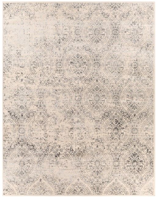 Surya City Light Cream/Light Gray 4'x6' Area Rug-1