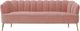 TOV Furniture Daisy Petite Blush Velvet Sofa-1