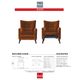 Korson Furniture Avio Rust Accent Recliner Chair-2