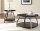 Steve Silver Co. Coham Brown Cocktail Table with Black Nickel Base-1