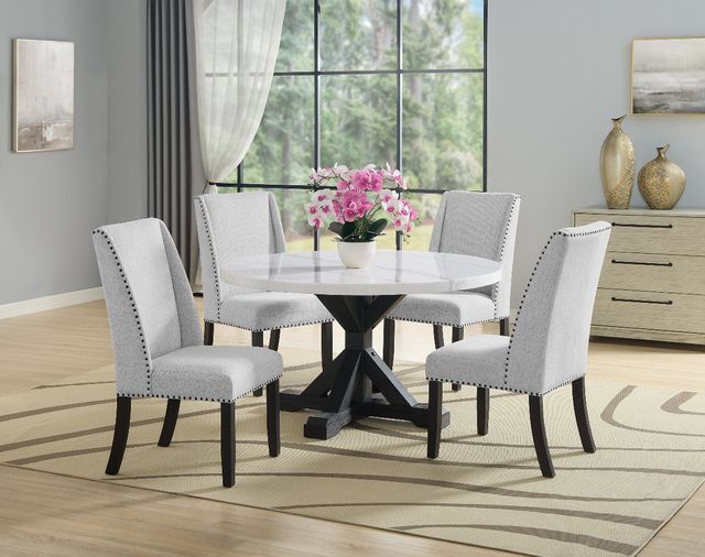 Crown Mark Vance 2-Piece Light Gray Dining Side Chair Set-1