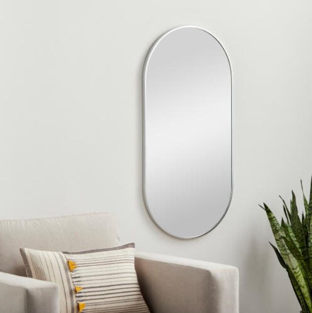 Surya Aranya Brushed Metallic/Silver 16" Accent Mirror-3