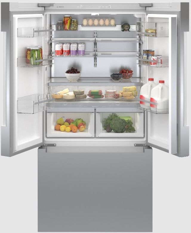 Bosch 800 Series 36" Stainless Steel Counter Depth French Door Refrigerator-1