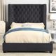 Furniture of America® Rosabelle Black Queen Panel Bed-1