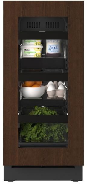 U-Line® Seamless Collection 15" 2.8 Cu. Ft. Panel Ready Refrigerator with Glass Door-2
