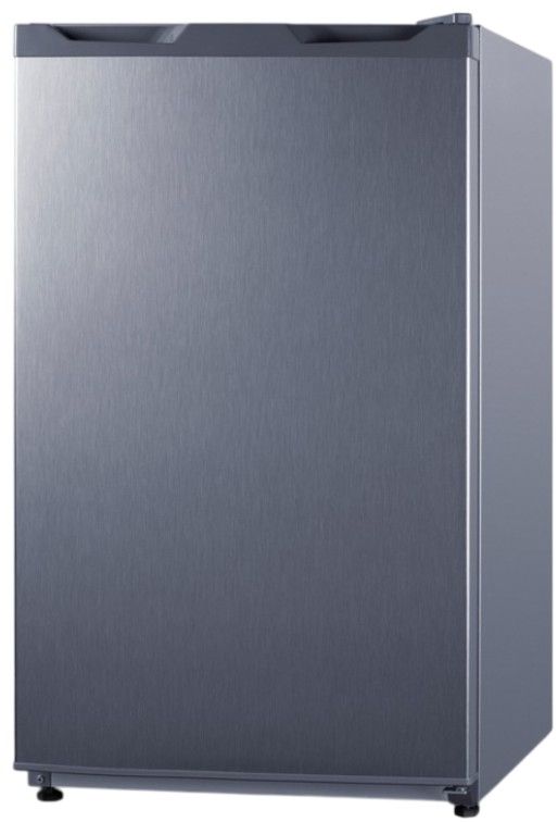 Summit® 19" 3.1 Cu. Ft. Stainless Steel Compact Refrigerator with a Freezer Compartment-1