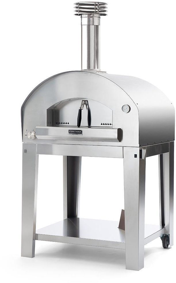 Fontana Forni Firenze 39" Stainless Steel Pizza Oven -1