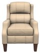 Best® Home Furnishings Customizable Pauley Leather High Leg Recliner with Dark Walnut Legs-1