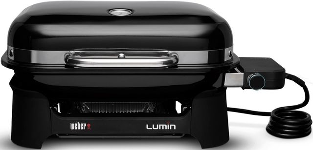 Weber® Lumin Compact 23" Black Tabletop Electric Grill-0