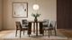 Coaster® Strouse 5-Piece Gray/Walnut Round Dining Table Set-1