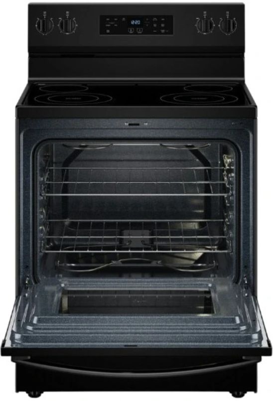 Whirlpool® 30" Black Freestanding Electric Range with Self Clean-1