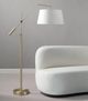 Renwil® Claire Satin Brass Floor Lamp-2