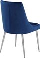 Meridian Furniture Karina Navy/Chrome Velvet Dining Chair-2