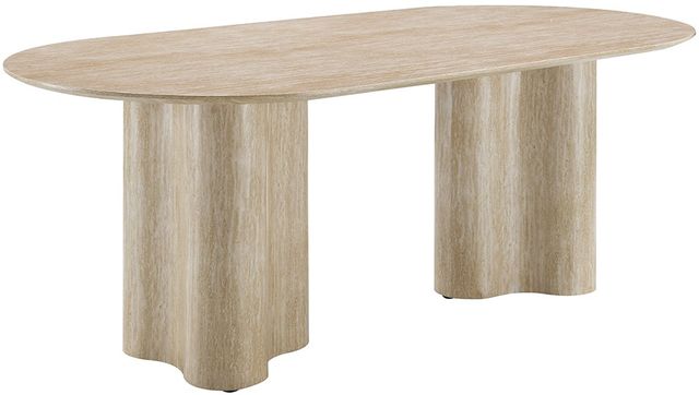 ACME Furniture Jirina Travertine Pattern Dining Table-0