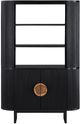 Crestview Paloma Black Bookcase-2