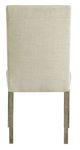 Elements International Oak Lawn Cream/Gray Upholstered Side Chair Set-3