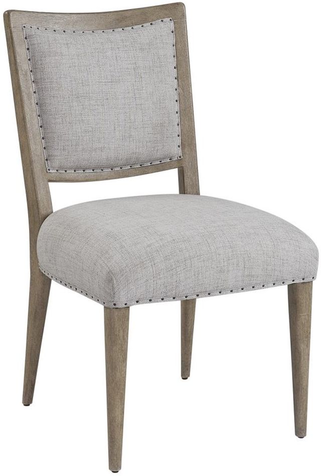 Bernards Citrus Heights Brown/Gray Upholstered Dining Side Chair-0