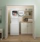 GE® Unitized Spacemaker® 2.3 Cu. Ft. Washer, 4.4 Cu. Ft. Dryer White On White Electric Laundry Center-1