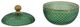 A & B Home Gold/Green Candy Jar-2
