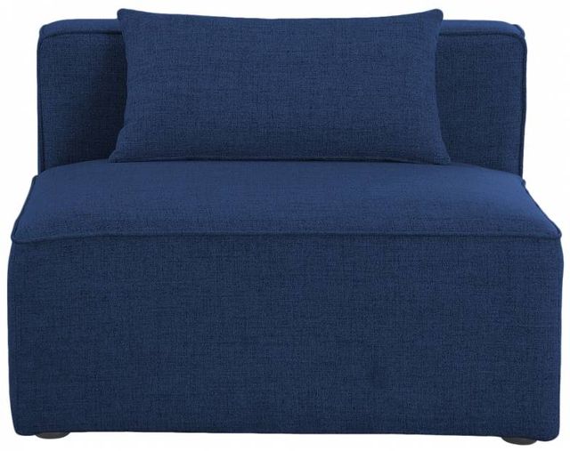 Meridian Furniture Cube Navy Modular Armless Chair-1
