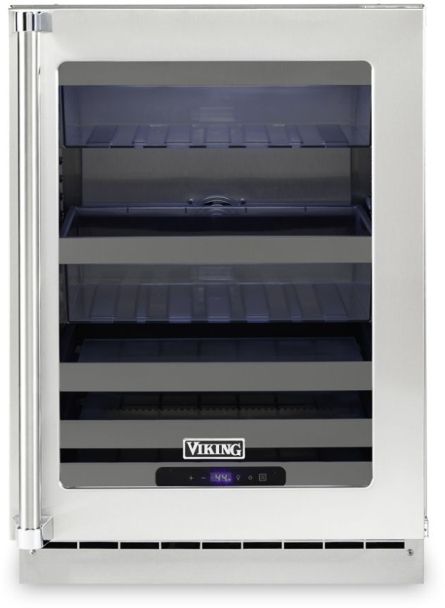 Viking® 24" Stainless Steel Wine Cooler-0