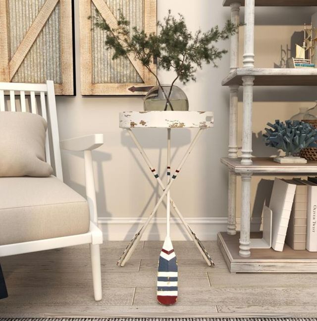 Deco Marche White Accent Table-2
