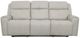 Flexsteel® Barnett Timber Leather Power Reclining Sofa with Power Headrest and Lumbar-1