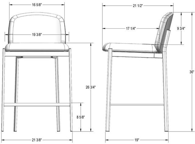 Amisco Customizable Kally Counter Stool-2