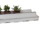 A & B Home 2-Piece White Wall Hanging Tray Set-1