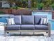 Signature Design by Ashley® Half Moon Beach Blue/Gray Fabric/Wooden Outdoor Sofa-1