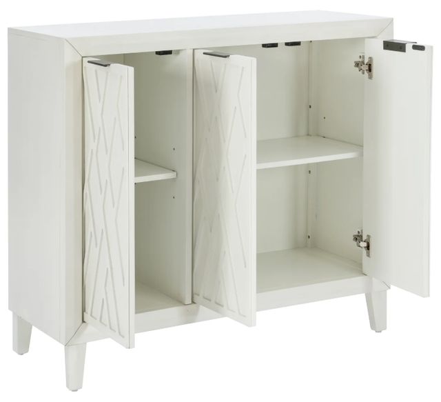 Powell® Shiloh Antique White Accent Cabinet-3