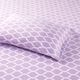 Olliix by True North by Sleep Philosophy 4 Piece Purple Ogee Full Micro Fleece Sheet Set-2