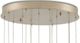 Currey & Company Daze Multi-Drop Antique Brass/Painted Silver/White Pendant Lighting-2