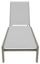 Telescope Casual Kendall Abalone/Storm Aluminum/Fabric Outdoor Sling Stacking Armless Lay-Flat Chaise-1