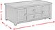 Elements International Kendyl Espresso Occasional Coffee Table -3