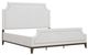 Pulaski™ Asher Park Cloud/Piano Brown California King Upholstered Panel Bed -3